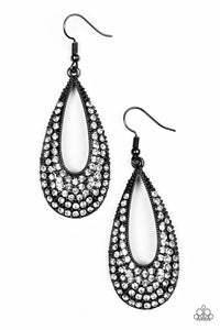 Paparazzi "Big-Time Spender" Black Earrings Paparazzi Jewelry