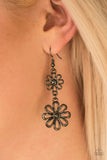 Paparazzi "A Date With Daisies" Black Earrings Paparazzi Jewelry
