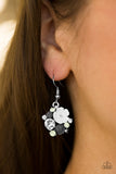 Paparazzi "Lily Valleys" White Earrings Paparazzi Jewelry