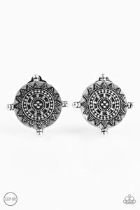 Paparazzi "Body And Sol" Silver Clip On Earrings Paparazzi Jewelry