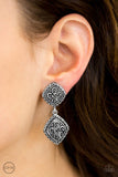 Paparazzi "A Little Empress" Silver Clip-On Earrings Paparazzi Jewelry
