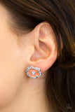 Paparazzi "Hibiscus Springs" Orange Post Earrings Paparazzi Jewelry