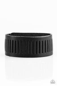 Paparazzi "Take A Drive" Black Urban Bracelet Unisex Paparazzi Jewelry