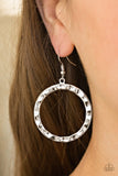 Paparazzi "Hammer Time" Silver Earrings Paparazzi Jewelry