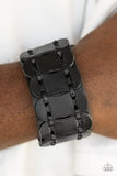 Paparazzi "Traffic Control" Black Urban Bracelet Unisex Paparazzi Jewelry