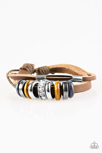 Paparazzi "Summer Classic" Brown Urban Bracelet Unisex Paparazzi Jewelry