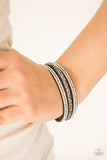 Paparazzi "Mega Glam" Silver Wrap Bracelet Paparazzi Jewelry