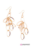 Paparazzi "Picture Perfect - Gold" earring Paparazzi Jewelry