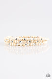 Paparazzi "Stone Paradise" White Bracelet Paparazzi Jewelry