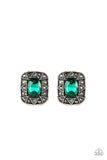 Paparazzi "Young Money" Green Post Earrings Paparazzi Jewelry