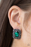 Paparazzi "Young Money" Green Post Earrings Paparazzi Jewelry