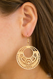 Paparazzi "Modernly Mayan" Gold Earrings Paparazzi Jewelry