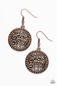 Paparazzi "Whats VINE Is VINE" Copper Earrings Paparazzi Jewelry