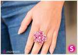 Paparazzi "A Lively Bunch" Pink Ring Paparazzi Jewelry