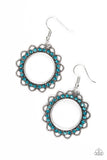 Paparazzi "Bring Your Tambourine" Blue Earrings Paparazzi Jewelry