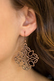 Paparazzi "Elaborate Scheme" Copper Teardrop Silhouette Earrings Paparazzi Jewelry