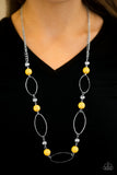 Paparazzi "Simple Stonework" Yellow Necklace & Earring Set Paparazzi Jewelry