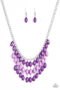 Paparazzi "Delhi Diva" Purple Necklace & Earring Set Paparazzi Jewelry