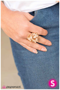 Paparazzi "Waiting In the Wings" Gold Ring Paparazzi Jewelry