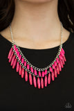Paparazzi VINTAGE VAULT "Speak Of The DIVA" Pink Necklace & Earring Set Paparazzi Jewelry