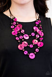 Paparazzi "South Beach Summer" Pink Necklace & Earring Set Paparazzi Jewelry