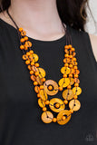 Paparazzi "Bali Boardwalk" Orange Necklace & Earring Set Paparazzi Jewelry