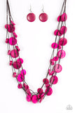 Paparazzi "Bermuda Beach House" Pink Necklace & Earring Set Paparazzi Jewelry