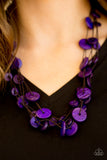Paparazzi "Bermuda Beach House" Purple Necklace & Earring Set Paparazzi Jewelry