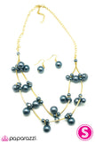 Paparazzi "Instant Classic" Blue Necklace & Earring Set Paparazzi Jewelry