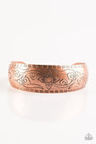 Paparazzi "Lily Of The Tribe" Copper Floral Pattern Cuff Bracelet Paparazzi Jewelry