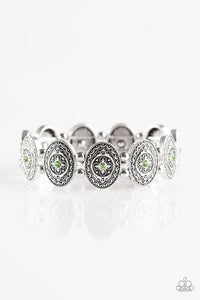 Paparazzi "Girl Grandeur" Green Bracelet Paparazzi Jewelry