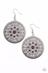 Paparazzi "Catch A Chill" Purple Earrings Paparazzi Jewelry