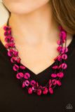 Paparazzi VINTAGE VAULT "Hoppin Honolulu" Pink Necklace & Earring Set Paparazzi Jewelry
