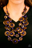 Paparazzi "Bahama Bungalow" Purple Necklace & Earring Set Paparazzi Jewelry