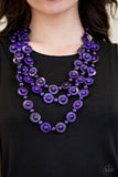 Paparazzi "Bermuda Belle" Purple Necklace & Earring Set Paparazzi Jewelry