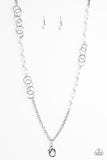 Paparazzi "Dreamy Discovery" White Lanyard Necklace & Earring Set Paparazzi Jewelry