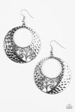 Paparazzi "Hey, Thats VINE!" Silver Hammered Vine Design Earrings Paparazzi Jewelry