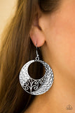 Paparazzi "Hey, Thats VINE!" Silver Hammered Vine Design Earrings Paparazzi Jewelry
