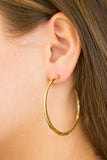 Paparazzi "Make It Happen" Gold Earrings Paparazzi Jewelry