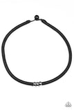 Paparazzi "Trail Rules" Black Urban Necklace Unisex Paparazzi Jewelry