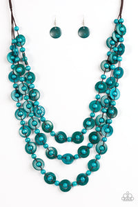 Paparazzi "Bermuda Belle" Blue Necklace & Earring Set Paparazzi Jewelry