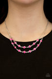 Paparazzi "Summer Girl" Pink Necklace & Earring Set Paparazzi Jewelry