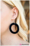 Paparazzi "Chain Reaction - Black" earring Paparazzi Jewelry