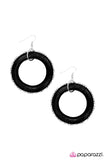 Paparazzi "Chain Reaction - Black" earring Paparazzi Jewelry