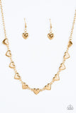 Paparazzi "If My Heart Had Wings" Gold Necklace & Earring Set Paparazzi Jewelry
