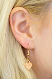 Paparazzi "If My Heart Had Wings" Gold Necklace & Earring Set Paparazzi Jewelry