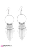 Paparazzi "Do Not Sass Me" Silver Earrings Paparazzi Jewelry