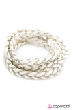 Paparazzi "Set Adrift" White Bracelet Paparazzi Jewelry