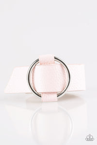Paparazzi "Simply Stylish" Pink Leather Silver Fitting Urban Wrap Bracelet Unisex Paparazzi Jewelry