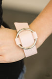 Paparazzi "Simply Stylish" Pink Leather Silver Fitting Urban Wrap Bracelet Unisex Paparazzi Jewelry